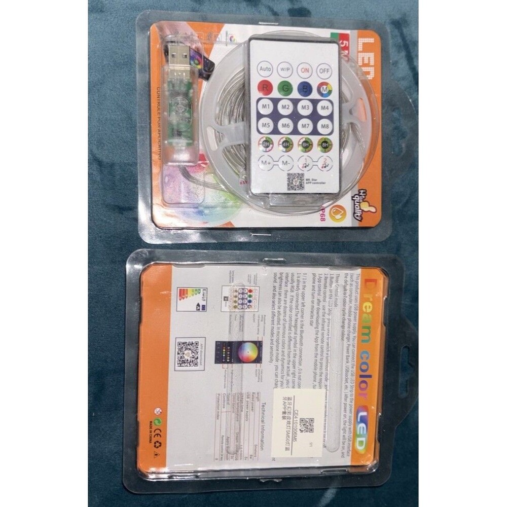 2 Sets of multi colorLED tape lights